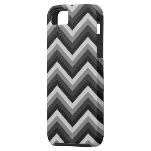 Coques Case-Mate iPhone Rétro zigzag Chevron de motif (Dos gauche)