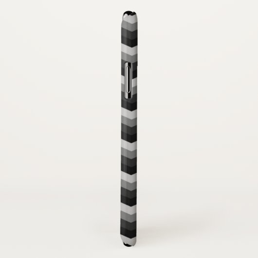 Coques Case-Mate iPhone Rétro zigzag Chevron de motif (Dos/Droite)
