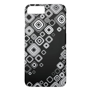 Case-Mate iPhone Case Rétros carrés noirs et blancs