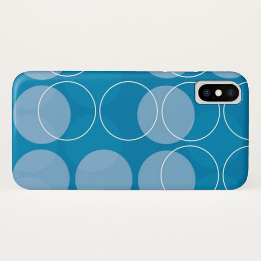 Coques Case-Mate iPhone Rétros cercles (Dos (Horizontal))