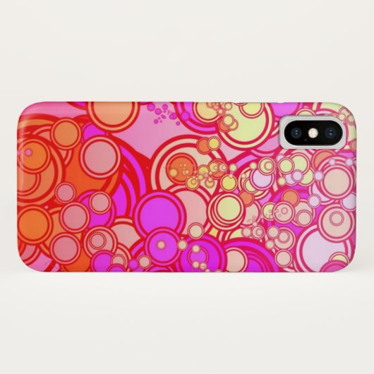 Coques Case-Mate iPhone Rétros cercles (Dos (Horizontal))