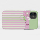 Coques Case-Mate iPhone Rétros rayures, fleurs et cas d'iPhone 5 de (Dos (Horizontal))
