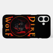 Coques Case-Mate iPhone Réunion de loup de Black Dire (Verso (horizontal))