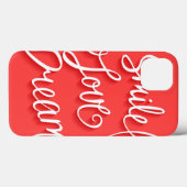 Coques Case-Mate iPhone Rêve d'amour de sourire (Verso (horizontal))