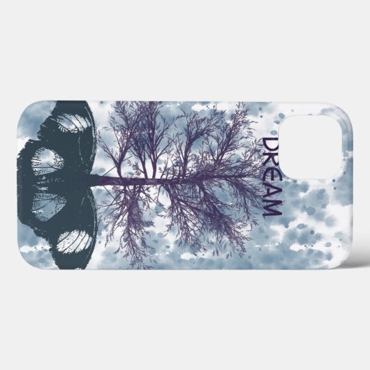 Coques Case-Mate iPhone Rêve d'arbre papillon (Verso (horizontal))