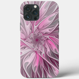 Case-Mate iPhone Case Rêve de fleur rose fractal, Motif d'Imaginaire flo