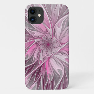 Case-Mate iPhone Case Rêve de fleur rose fractal, Motif d'Imaginaire flo