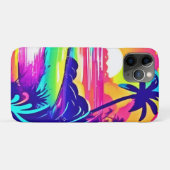 Coques Case-Mate iPhone Rêve de plage tropicale arc-en-ciel (Dos (Horizontal))