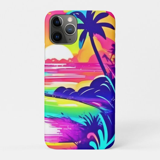 Coques Case-Mate iPhone Rêve de plage tropicale arc-en-ciel (Dos)