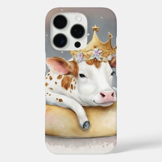Coques Case-Mate iPhone Rêve de vache royale sur le trône de fromage (Verso)