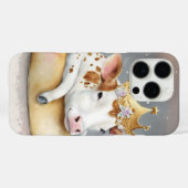 Coques Case-Mate iPhone Rêve de vache royale sur le trône de fromage (Verso (horizontal))
