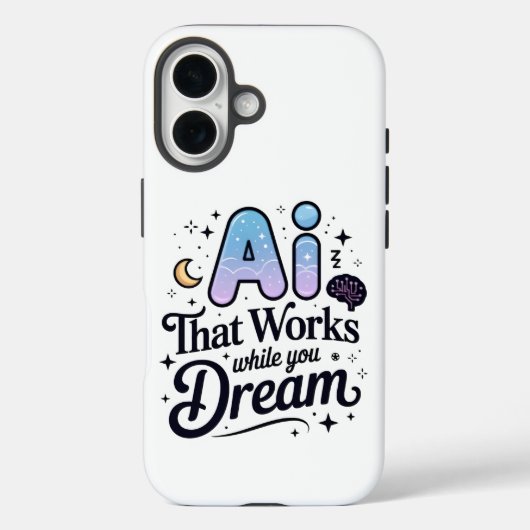 Coques Case-Mate iPhone Rêve d'intelligence artificielle Conception de tra (Verso)