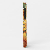 Coques Case-Mate iPhone Rêve Floral, Art Fractal Moderne Abstrait Fleur (Dos/Gauche)