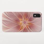 Coques Case-Mate iPhone Rêve floral rose doux Fleur d'art fractal Abstrait (Dos (Horizontal))