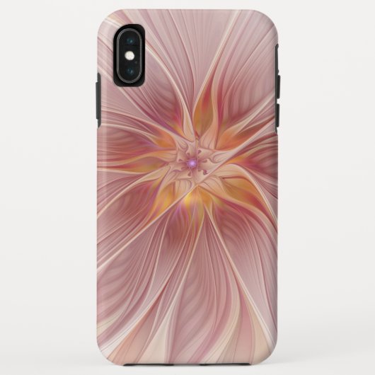 Coques Case-Mate iPhone Rêve floral rose doux Fleur d'art fractal Abstrait (Dos)