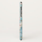 Coques Case-Mate iPhone Rêve : Pastel scintillant bleu & rose Butte (Dos/Gauche)