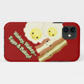 Coques Case-Mate iPhone Réveil réveil œufs et bacon kawaii (Dos (Horizontal))
