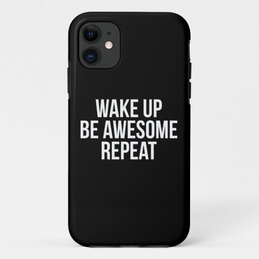 Coques Case-Mate iPhone Réveillez-vous, Soyez stupéfiant, Répétez - Inspir (Dos)