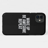 Coques Case-Mate iPhone Réveillez-vous, Soyez stupéfiant, Répétez - Inspir (Dos (Horizontal))