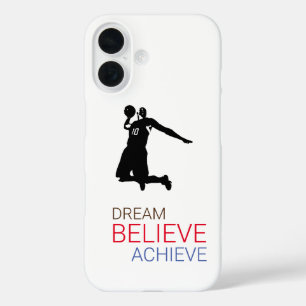 Coques iPhone 16 Rêver croire atteindre le basket-ball