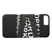 Coques Case-Mate iPhone Rêver dur travail indispensable (Dos (Horizontal))