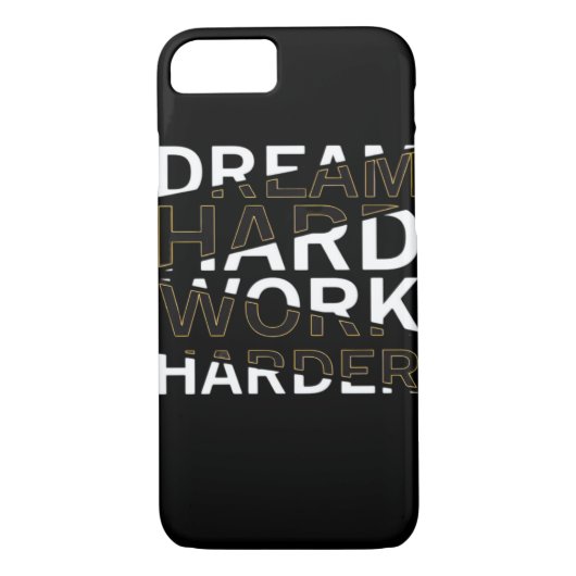 Coques Case-Mate iPhone Rêver dur travail indispensable (Dos)