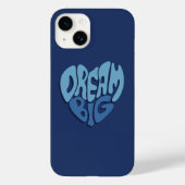 Coques Case-Mate iPhone Rêver grand : citation espace-bleu foncé (Verso)