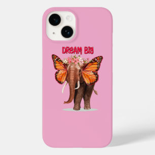 Coque Pour iPhone 14 Rêver Gros Comme Un Inspirationnel Éléphant