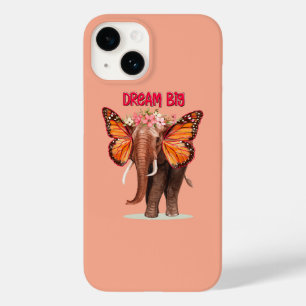 Coque Pour iPhone 14 Rêver Gros Comme Un Inspirationnel Éléphant