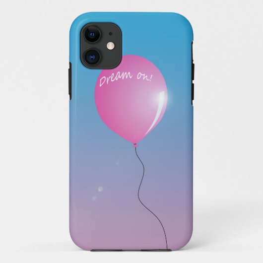 Coques Case-Mate iPhone Rêver sur Citer Ballon rose dans le ciel inspiré (Dos)