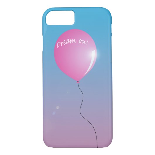 Coques Case-Mate iPhone Rêver sur Citer Ballon rose dans le ciel inspiré (Dos)