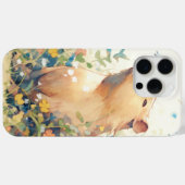 Coques Case-Mate iPhone Rêverie de capybara dans la prairie (Verso (horizontal))