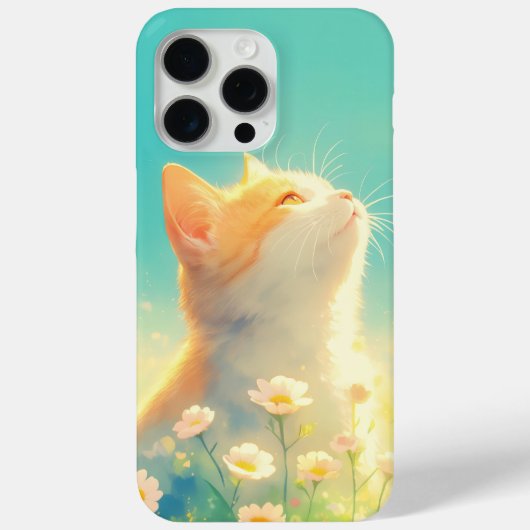 Coques Case-Mate iPhone Rêverie du chat orange (Verso)