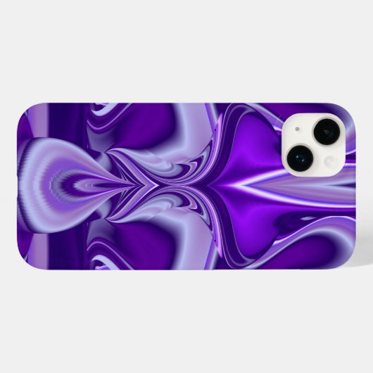 Coques Case-Mate iPhone Rêves arc-en-ciel à fleurs violettes (Verso (horizontal))