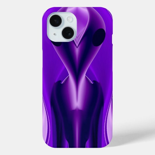 Coques Case-Mate iPhone Rêves arc-en-ciel violet 3D, Alien (Verso)