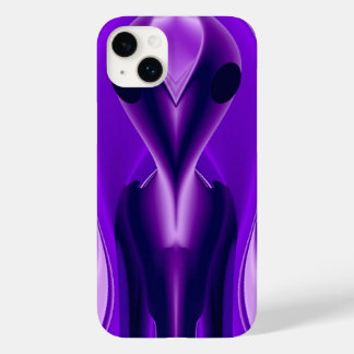 Coque Pour iPhone 14 Plus Rêves arc-en-ciel violet 3D, Alien