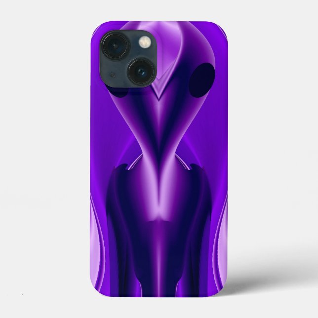 Coques Case-Mate iPhone Rêves arc-en-ciel violet 3D, Alien (Verso)