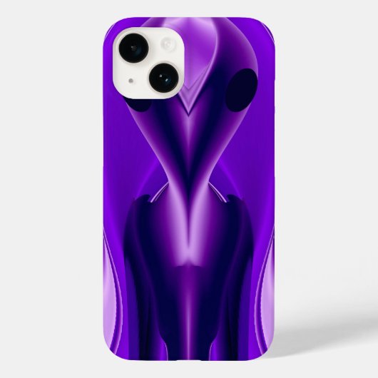 Coques Case-Mate iPhone Rêves arc-en-ciel violet 3D, Alien (Verso)