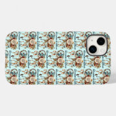 Coques Case-Mate iPhone Rêves dans le motif Bloom (Verso (horizontal))