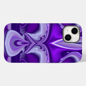 Coques Case-Mate iPhone Rêves de fleurs violettes (Verso (horizontal))