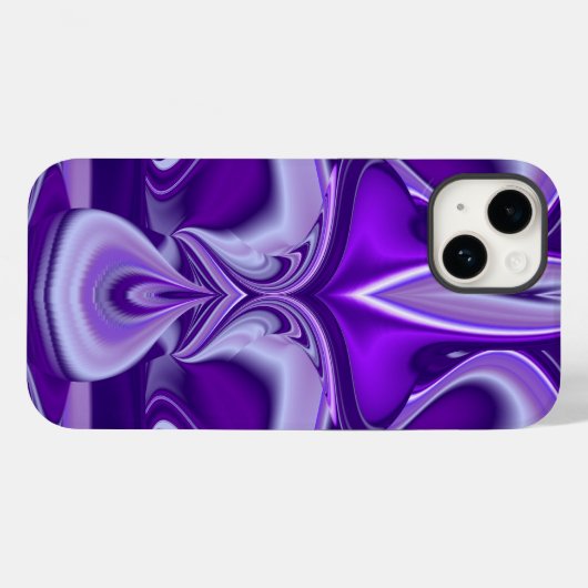 Coques Case-Mate iPhone Rêves de fleurs violettes (Verso (horizontal))