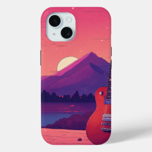 Coque Pour iPhone 15 Rêves de guitare électrique : un renouveau cosy de