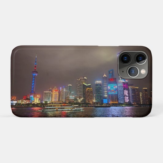 Coques Case-Mate iPhone Rêves électriques - Futuriste Shanghai Skyline, A  (Dos (Horizontal))