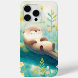 Coque iPhone 15 Pro Max Rêves Floraux et Branches Otter Refuge Douillet