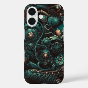 Coques iPhone 16 Rêves mécaniques Élégance Steampunk en mouvement