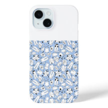 Revêtement arrière design couleur bleu doodé