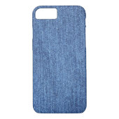 Coques Case-Mate iPhone Revêtement bleu blanc Denim - Regarder l'image (Dos)