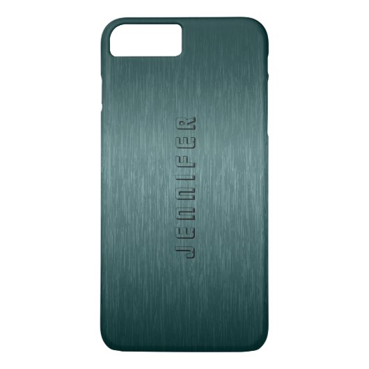 Coques Case-Mate iPhone Revêtement en aluminium brossé vert émaillé (Dos)