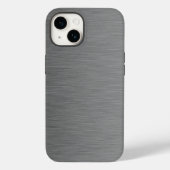 Coques Case-Mate iPhone Revêtement en métal brossé inoxydable (Verso)