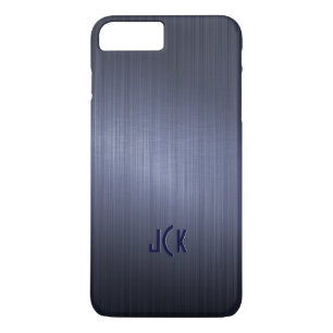 Etui iPhone Case-Mate Revêtement métallique bleu foncé en aluminium bros